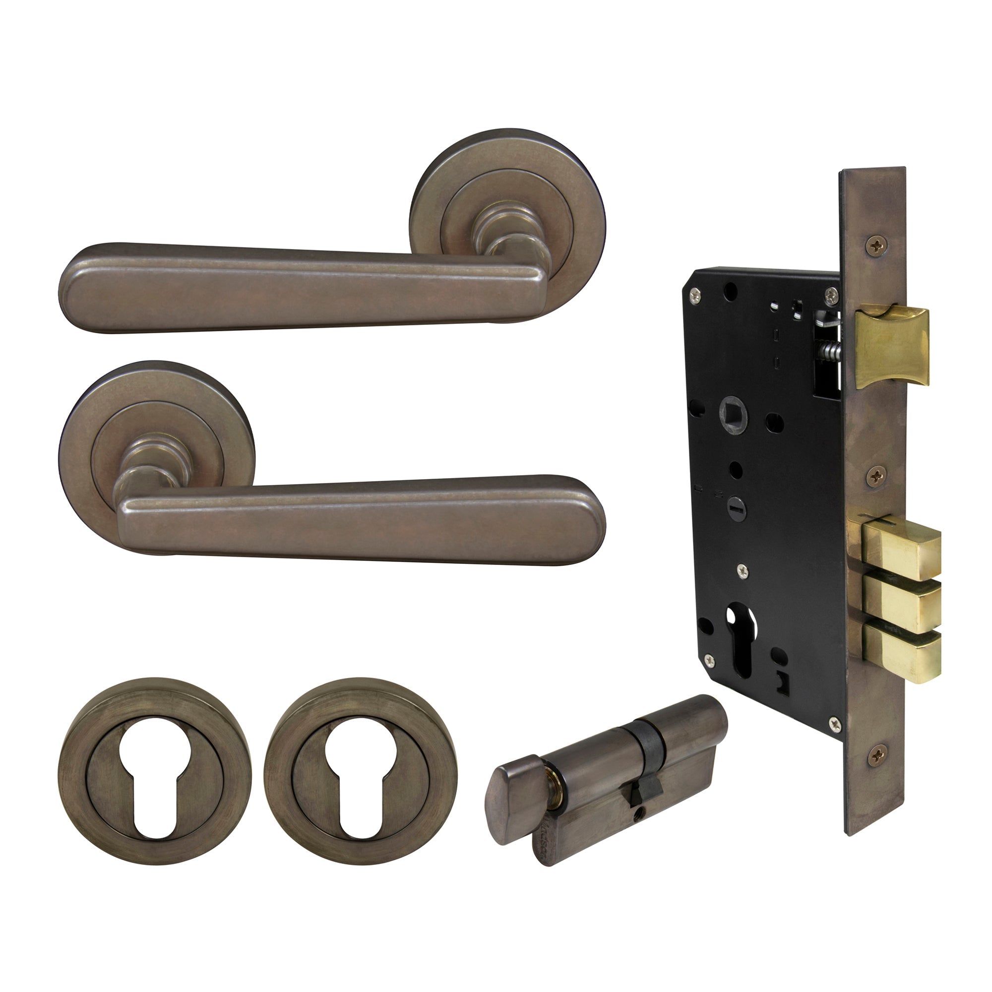Villa Entrance Set - Natural Bronze