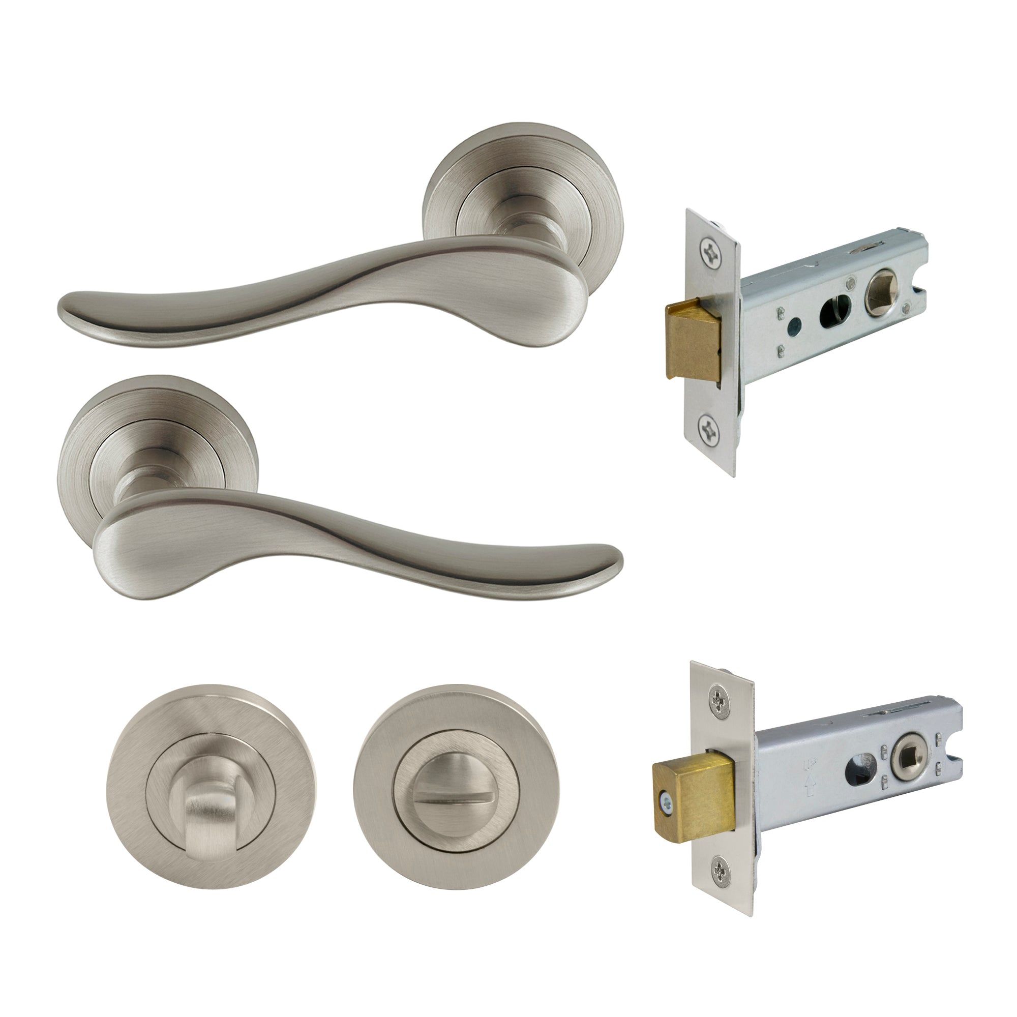 Haven Privacy Set - Brushed Nickel