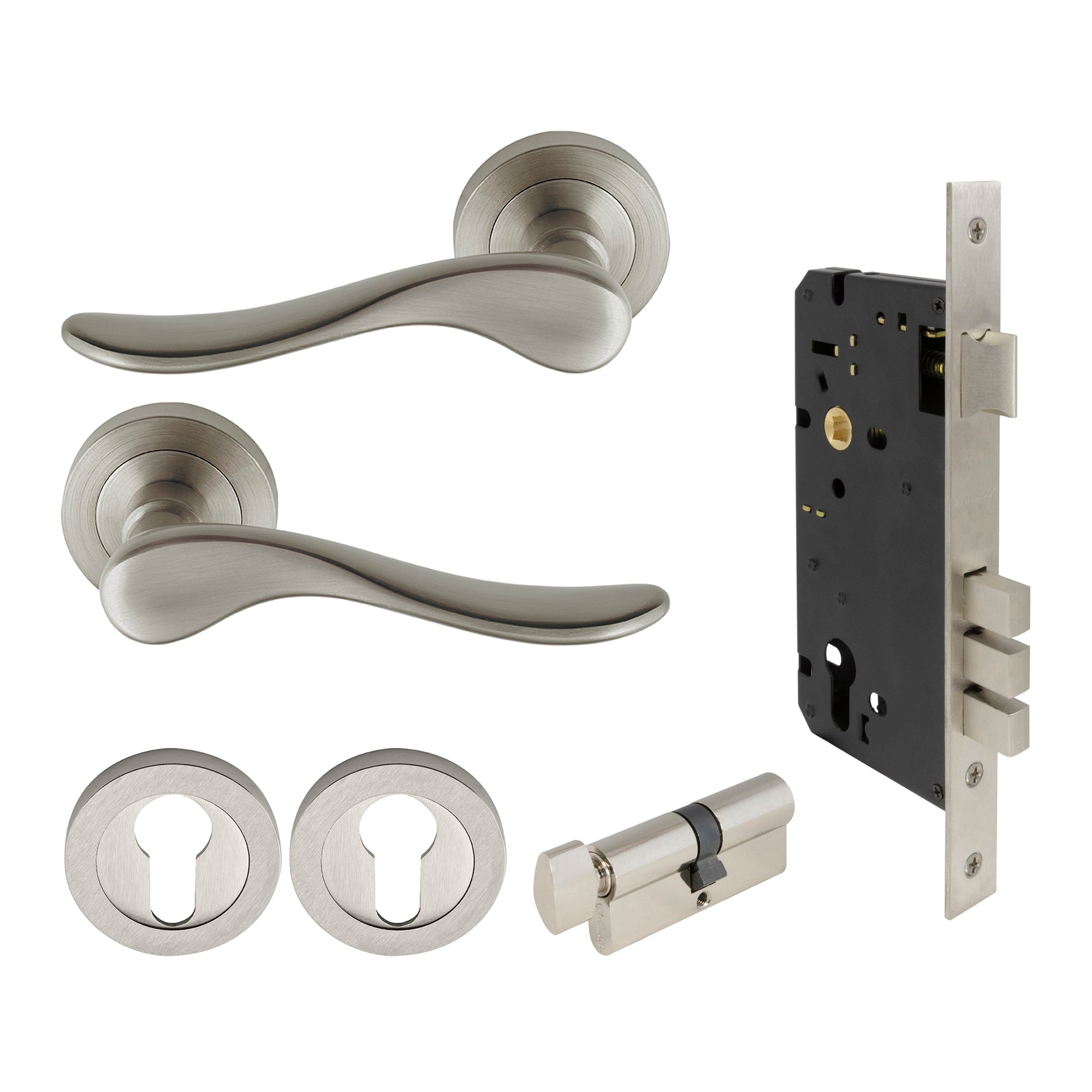 Haven Entrance Set - Brushed Nickel