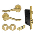Haven Entrance Set - Rumbled Brass