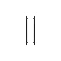 Sento Pull Handle 450mm - Diamond Knurl - Black