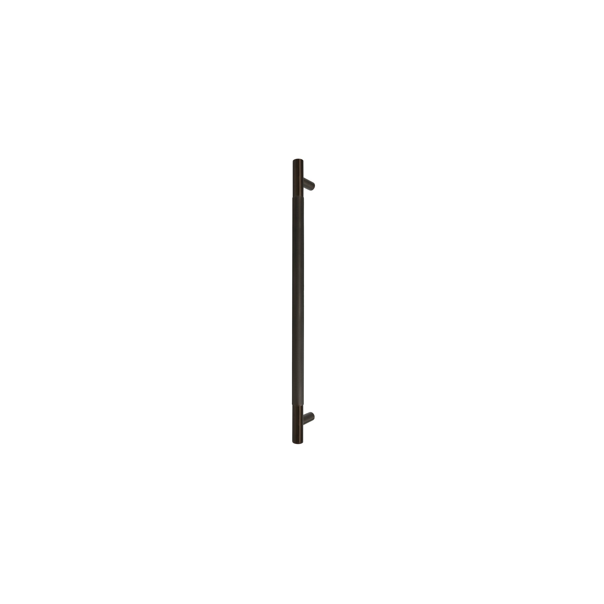 Sento Pull Handle 450mm - Diamond Knurl - Face Fixed - Cocoa Bronze