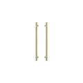 Sento Pull Handle 450mm - Diamond Knurl - Matt Satin Brass