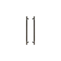 Sento Pull Handle 450mm - Diamond Knurl - Oil Rubbed Bronze