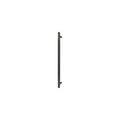 Sento Pull Handle 450mm - Diamond Knurl - Rear Fixed - Dark Roman Brass