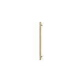 Sento Pull Handle 450mm - Diamond Knurl - Rear Fixed - Matt Satin Brass