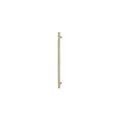 Sento Pull Handle 450mm - Diamond Knurl - Rear Fixed - Unlacquered Satin Brass
