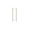 Sento Pull Handle 450mm - Diamond Knurl - Unlacquered Satin Brass