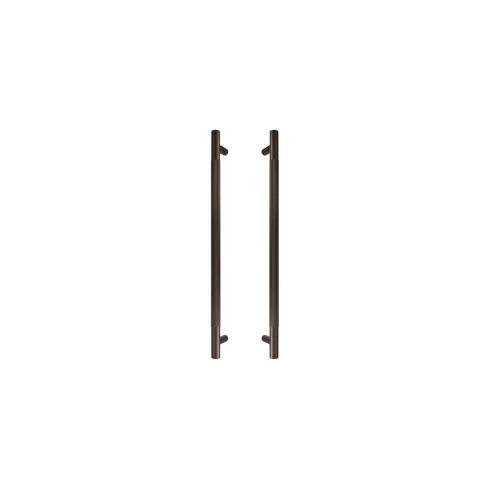 Sento Pull Handle 450mm - Linear Knurl - Cocoa Bronze