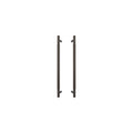 Sento Pull Handle 450mm - Linear Knurl - Dark Roman Brass