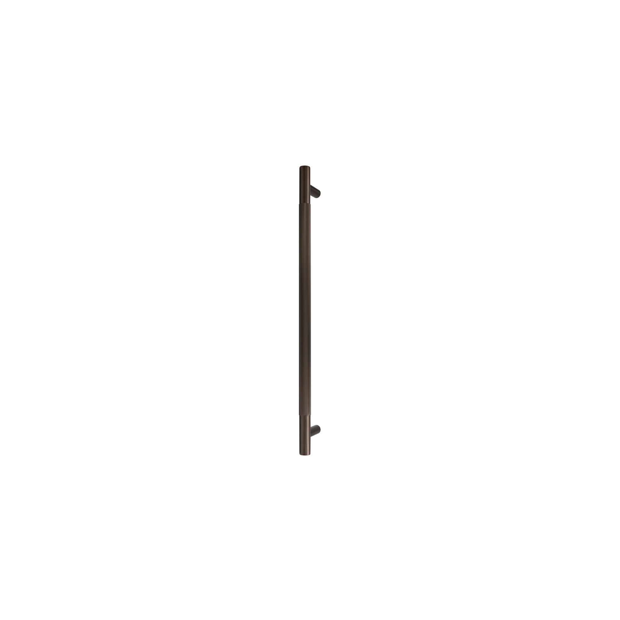 Sento Pull Handle 450mm - Linear Knurl - Face Fixed - Cocoa Bronze