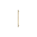 Sento Pull Handle 450mm - Linear Knurl - Face Fixed - Matt Satin Brass