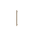 Sento Pull Handle 450mm - Linear Knurl - Face Fixed - Roman Brass