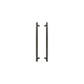 Sento Pull Handle 450mm - Linear Knurl - Oil Rubbed Bronze