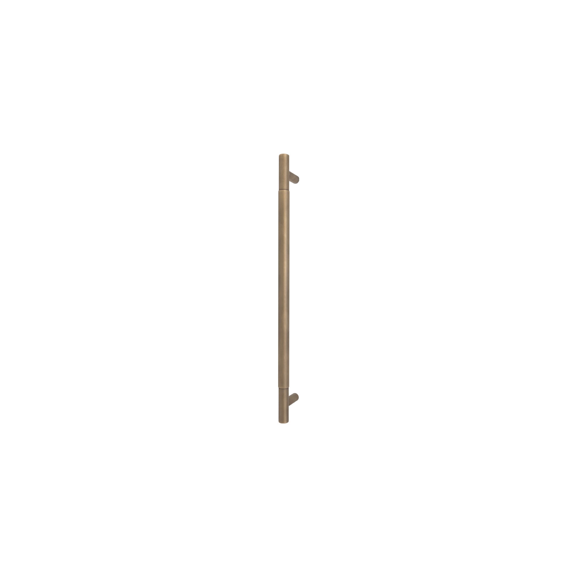 Sento Pull Handle 450mm - Plain - Face Fixed - Roman Brass