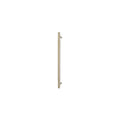 Sento Pull Handle 450mm - Plain - Face Fixed - Unlacquered Satin Brass