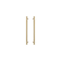 Sento Pull Handle 450mm - Plain - Matt Satin Brass