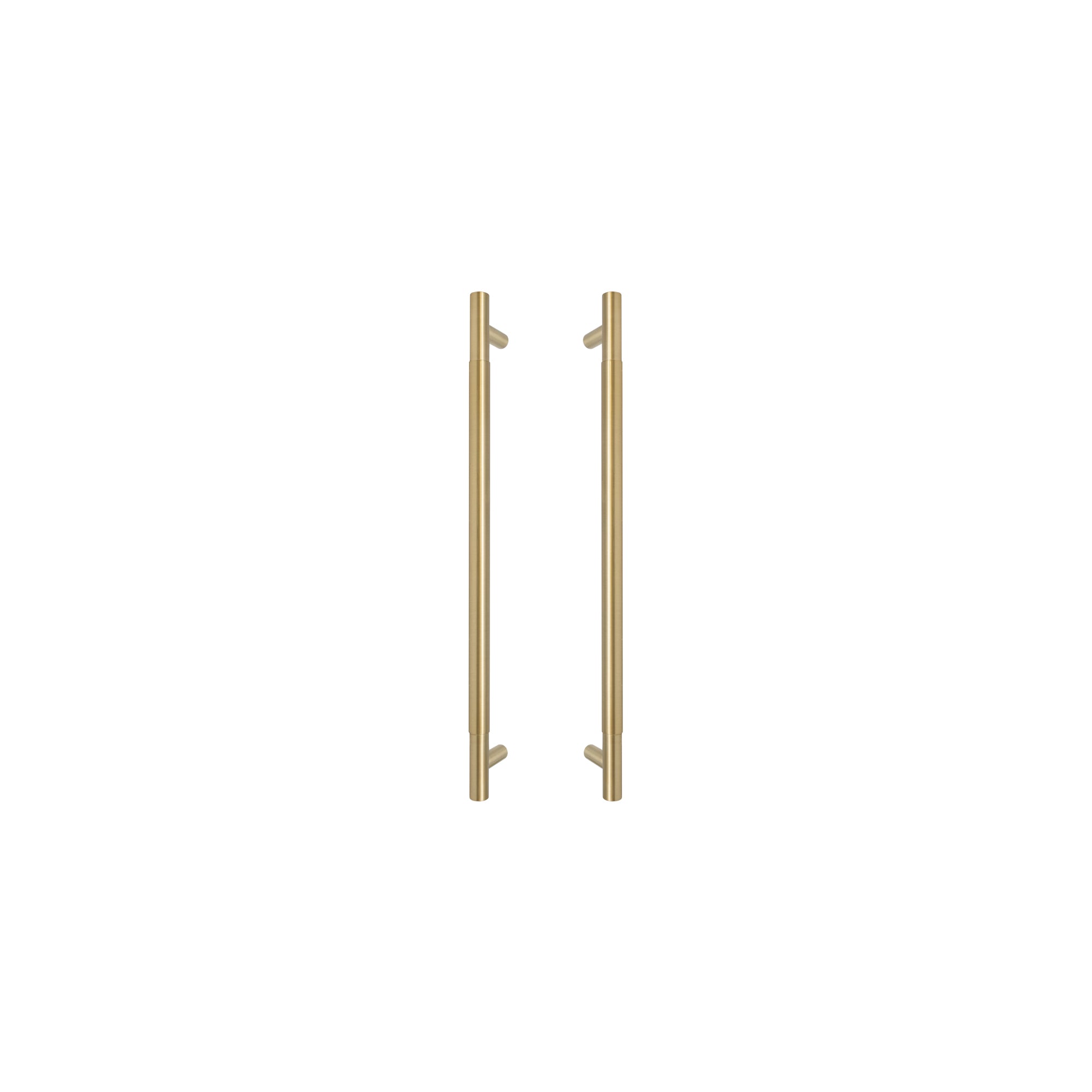 Sento Pull Handle 450mm - Plain - Matt Satin Brass