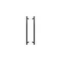 Sento Pull Handle 450mm - Plain - Oil Rubbed Bronze