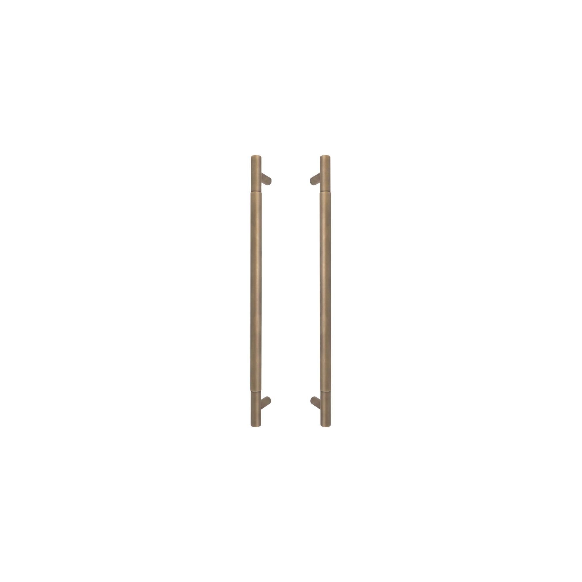 Sento Pull Handle 450mm - Plain - Roman Brass