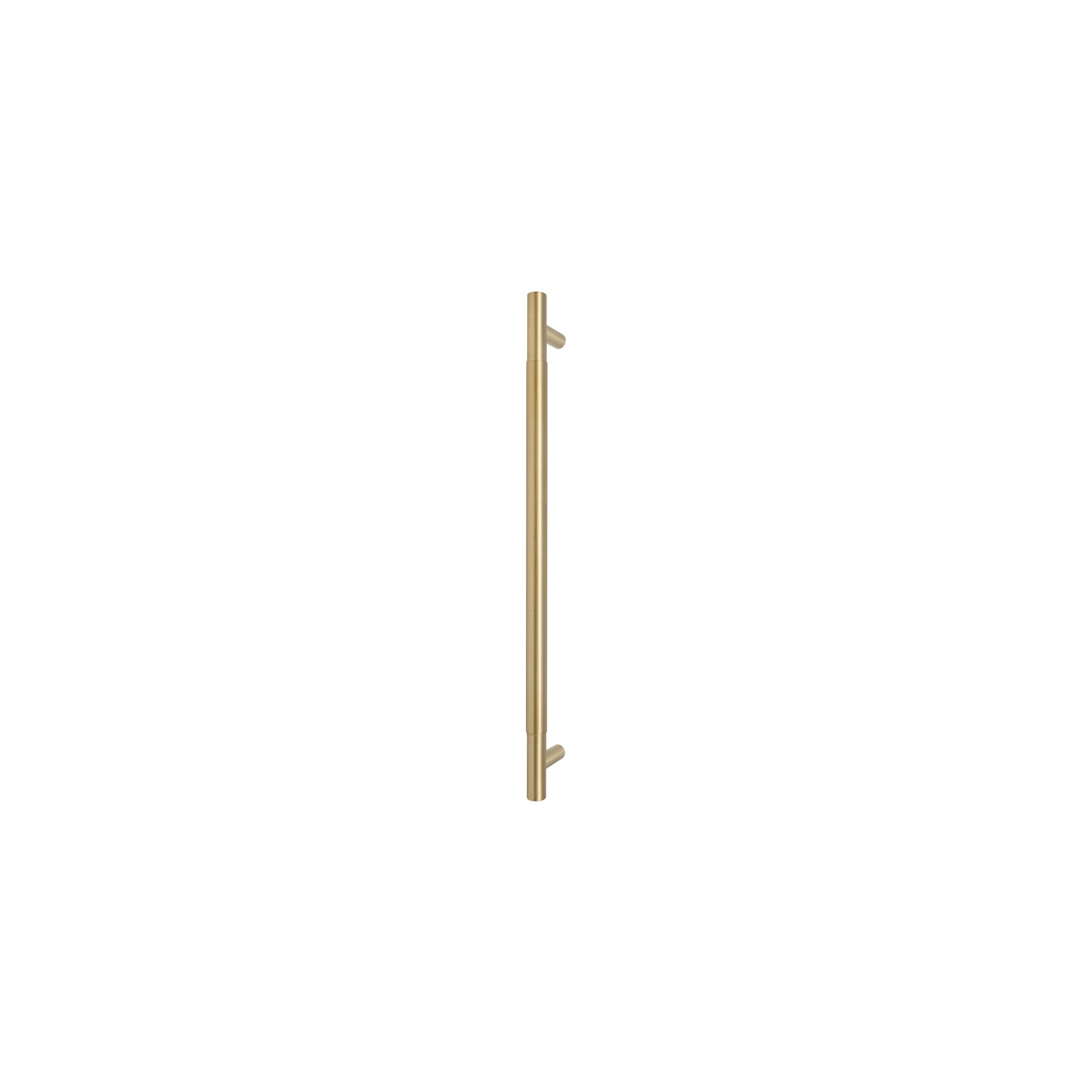 Sento Pull Handle 450mm - Plain - Rear Fixed - Matt Satin Brass
