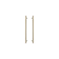 Sento Pull Handle 450mm - Plain - Unlacquered Satin Brass