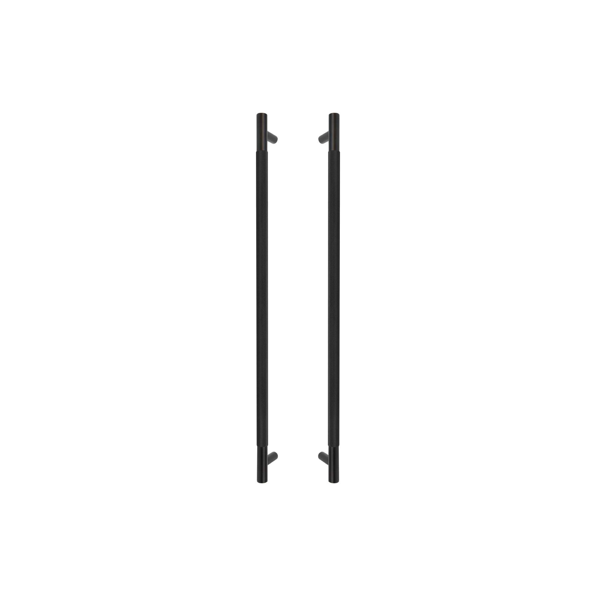 Sento Pull Handle 600mm - Diamond Knurl - Black