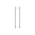 Sento Pull Handle 600mm - Diamond Knurl - Brushed Nickel