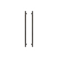 Sento Pull Handle 600mm - Diamond Knurl - Dark Roman Brass