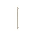Sento Pull Handle 600mm - Diamond Knurl - Face Fixed - Unlacquered Satin Brass