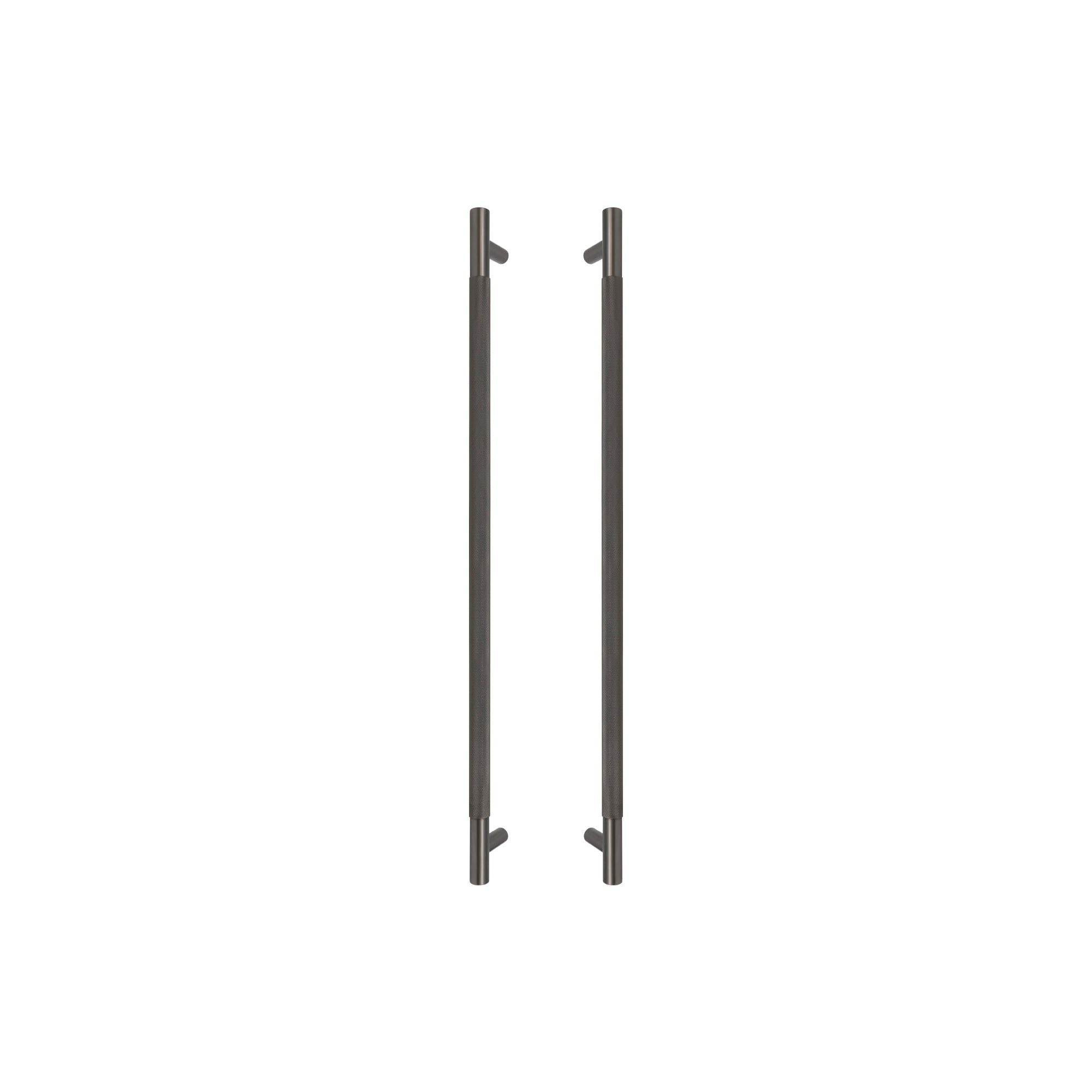 Sento Pull Handle 600mm - Diamond Knurl - Graphite Nickel