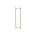 Sento Pull Handle 600mm - Diamond Knurl - Matt Satin Brass