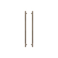 Sento Pull Handle 600mm - Diamond Knurl - Roman Brass