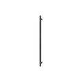 Sento Pull Handle 600mm - Diamond Knurl - Rear Fixed - Dark Roman Brass
