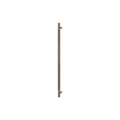 Sento Pull Handle 600mm - Diamond Knurl - Rear Fixed - Roman Brass