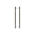 Sento Pull Handle 600mm - Linear Knurl - Cocoa Bronze