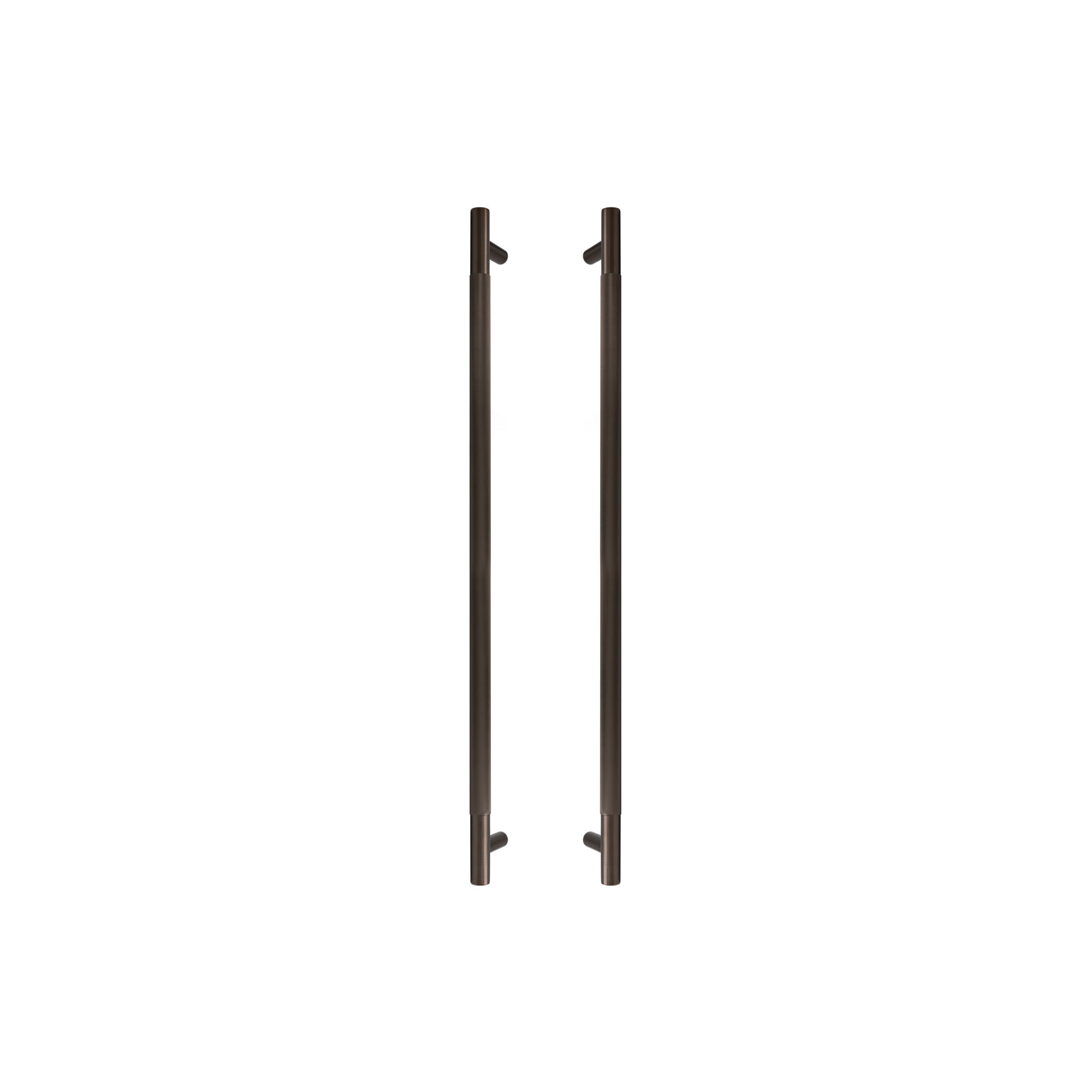 Sento Pull Handle 600mm - Linear Knurl - Cocoa Bronze