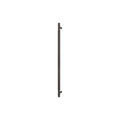 Sento Pull Handle 600mm - Linear Knurl - Face Fixed - Dark Roman Brass