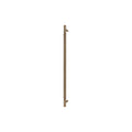 Sento Pull Handle 600mm - Linear Knurl - Face Fixed - Roman Brass