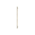 Sento Pull Handle 600mm - Linear Knurl - Face Fixed - Unlacquered Satin Brass