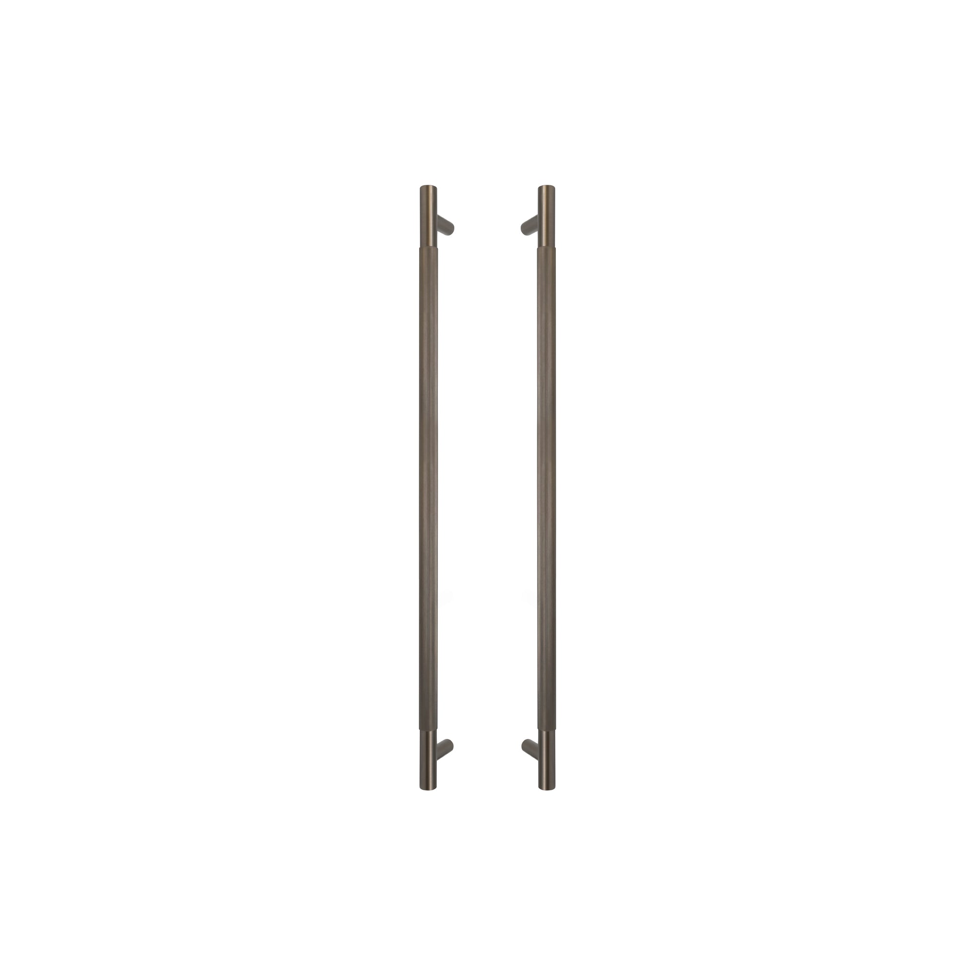 Sento Pull Handle 600mm - Linear Knurl - Graphite Nickel