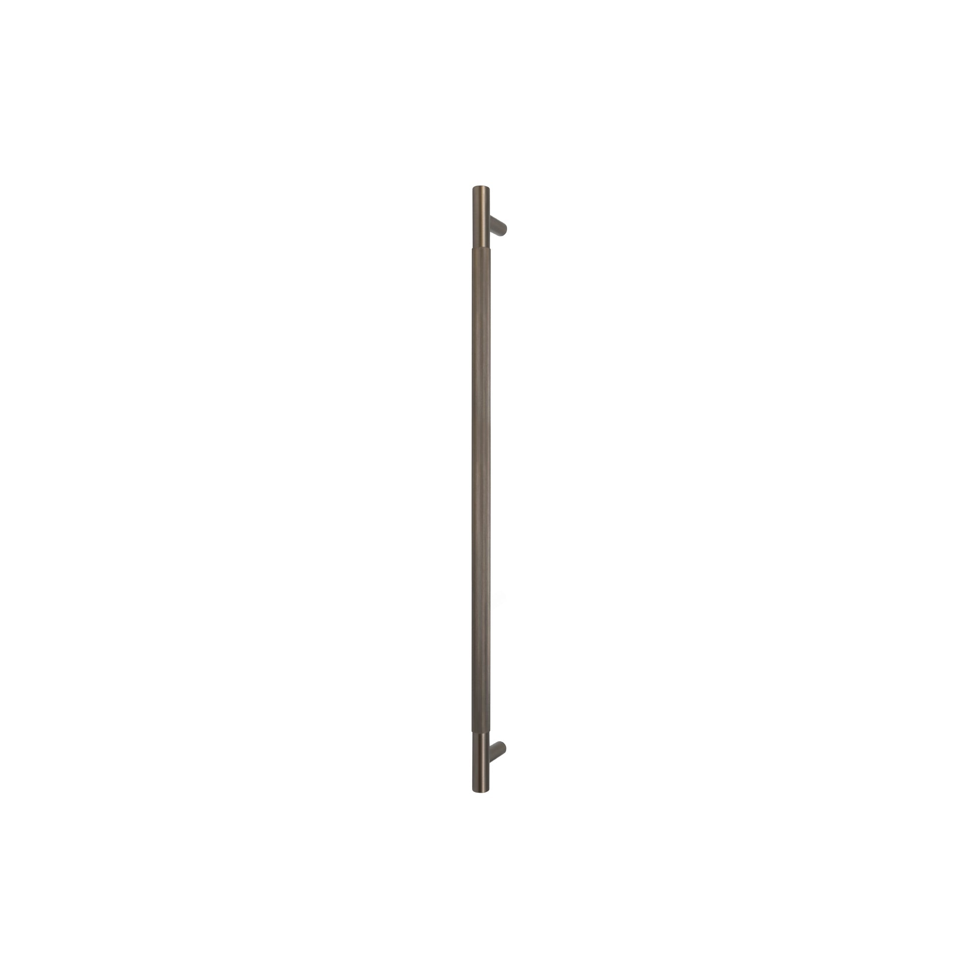 Sento Pull Handle 600mm - Linear Knurl - Rear Fixed - Graphite Nickel