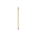 Sento Pull Handle 600mm - Linear Knurl - Rear Fixed - Matt Satin Brass