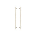 Sento Pull Handle 600mm - Linear Knurl - Unlacquered Satin Brass