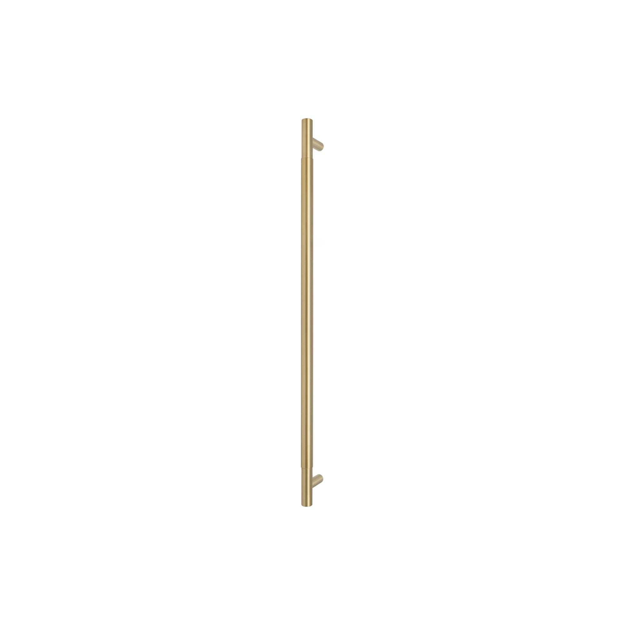Sento Pull Handle 600mm - Plain - Face Fixed - Matt Satin Brass