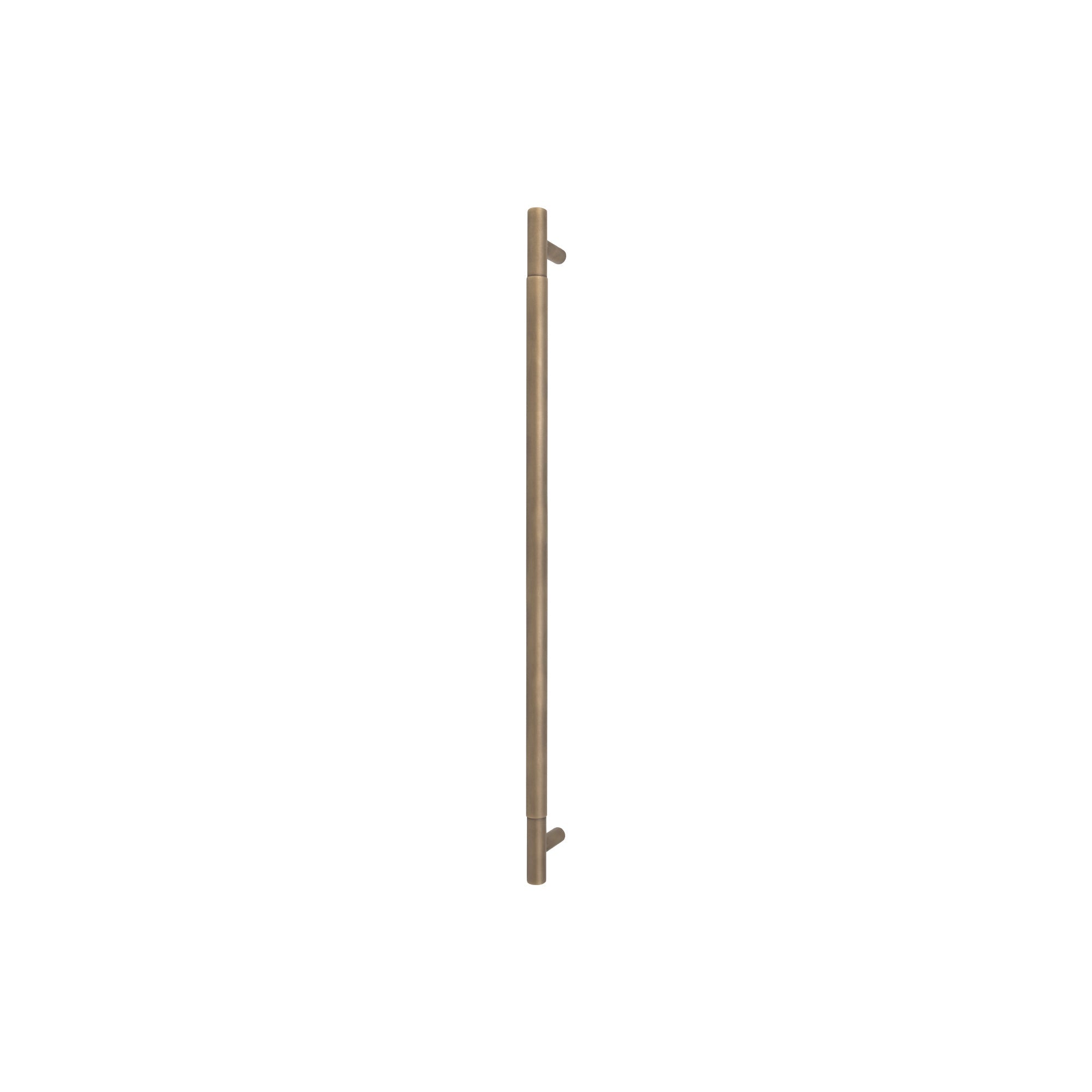 Sento Pull Handle 600mm - Plain - Face Fixed - Roman Brass