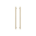 Sento Pull Handle 600mm - Plain - Matt Satin Brass