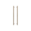 Sento Pull Handle 600mm - Plain - Roman Brass