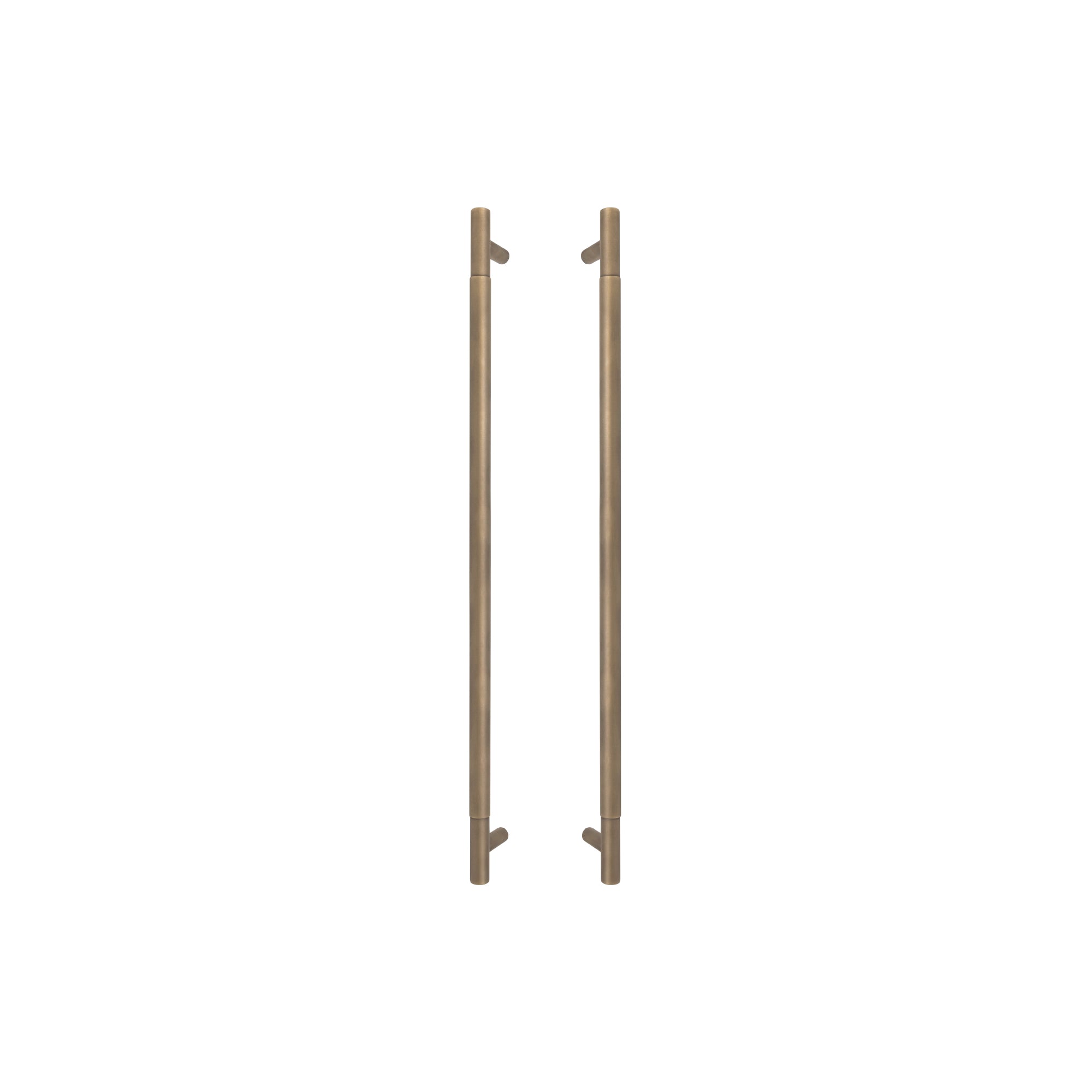 Sento Pull Handle 600mm - Plain - Roman Brass