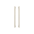 Sento Pull Handle 600mm - Plain - Unlacquered Satin Brass